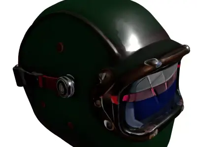 Industrial Welding Helmet 3D Model Low-poly 3D model