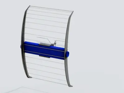 Antenna 08 Low-poly 3D model