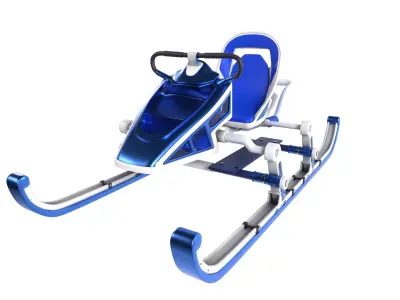 Sled vehicle 3D model purchase