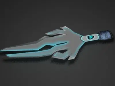 Fantastic sword Cold Blade Free low-poly 3D model