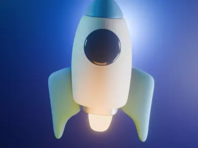 Rocket 3D model buy