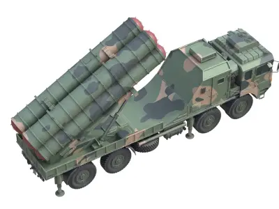 HQ 22 Air Defense Missile Low-poly 3D model