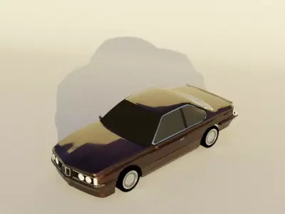 Classic German Coupe E24 6 Series   3D Model 3D model