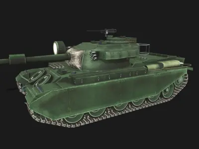 Tank Centurion Mk Low-poly 3D model