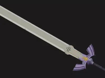Aetherblade of the Arcane Star Low-poly 3D model