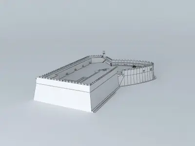 Venetian fortress koules Heraklion 3D model