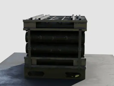 Military Cartridge Cargo weapons  4k pbr textures Low-poly 3D model