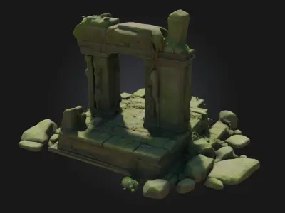Ancient Ruins  Echoes of a Forgotten Civilization 3D model
