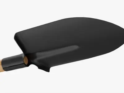 Shovel gardening 05 3D model