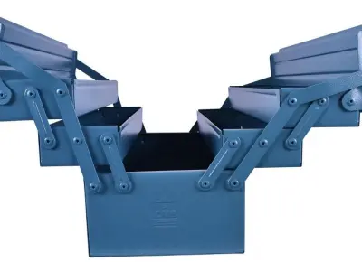 3ds Max accordion toolbox Low-poly 3D model