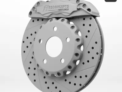 R1 Concepts Disk Brake 3D model
