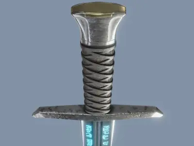 Excalibur Sword from Legend of King Arthur Free 3D model