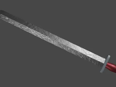 Gladius sword with Xyphos handle Low-poly 3D model