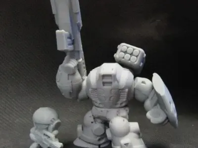CHIBI-TECH SD - PYTHON MK-VII ARM 3D print model