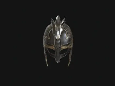 Dragon Helmet Low-poly 3D model