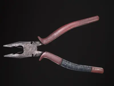 Pliar pliers Low-poly 3D model