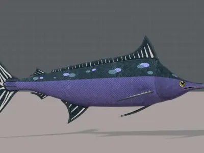 Fish V04 Low-poly 3D model