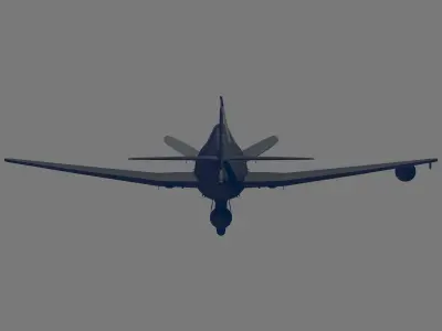 F6F-5N Hellcat 3D model