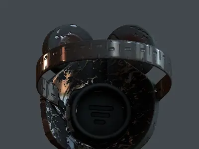 Gas mask helmet 3d model scifi Low-poly  Low-poly 3D model 71