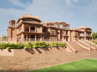Indian architecture 3D model 3D model
