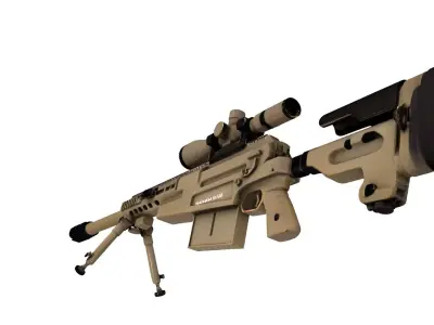 KSr50 sniper rifle  3D model