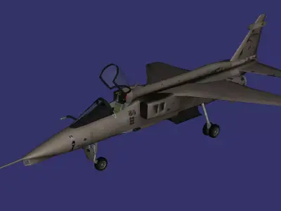 SEPECAT Jaguar Free low-poly 3D model