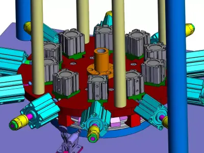 Fully Automatic Buckle Press Machine  3D model