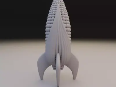 corn rocket  3D print model