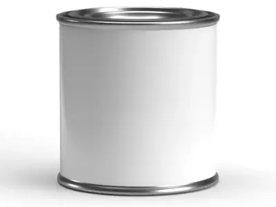 Half pint paint can with lid  3D model purchase
