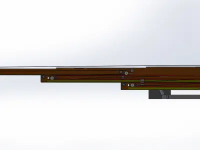 Telescopic belt conveyor 3D model