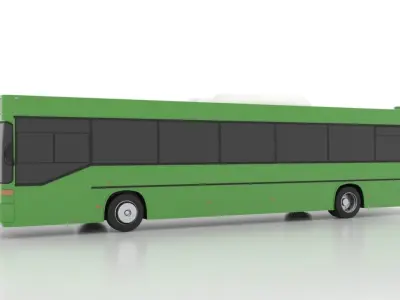 Mercedes-Benz O405 France Low Low-poly 3D model