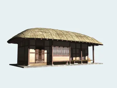 Thatched House V01 KOREA 3D model purchase