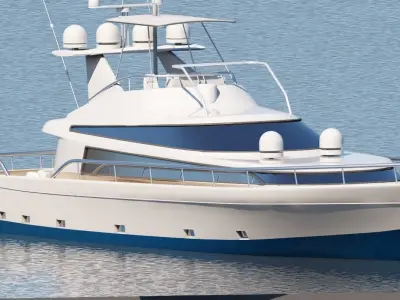 3D Boat motor yacht 3D model