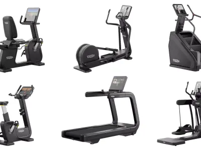 Technogym Artis Cardio Gym Collection 3D Model Pack