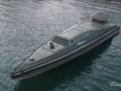 Magura V5 Naval Drone Low-poly 3D model