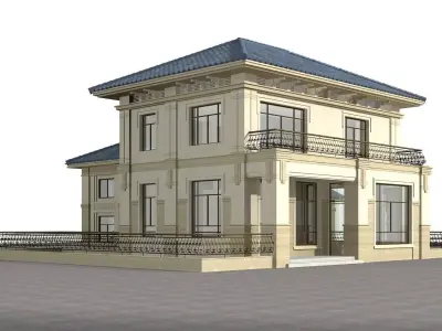 Villa house 3D model shop