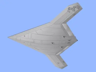 US NAVY Northrop Grumman X-47B Pegasus 3D model