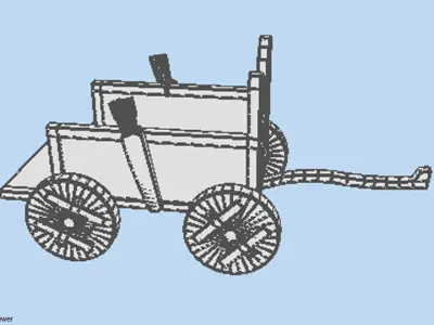 Chariot - Sumerian 3D model