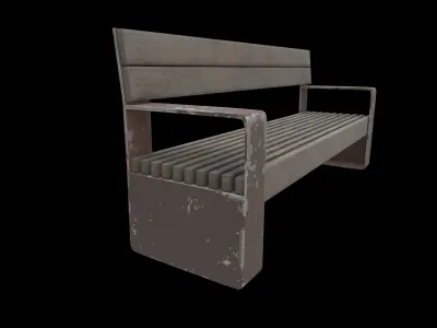 urban bench 3D model