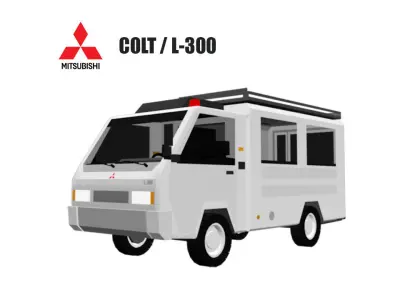 Mitsubishi L-300 Low-poly 3D model