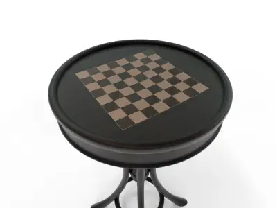 Antique Chess table 3D model