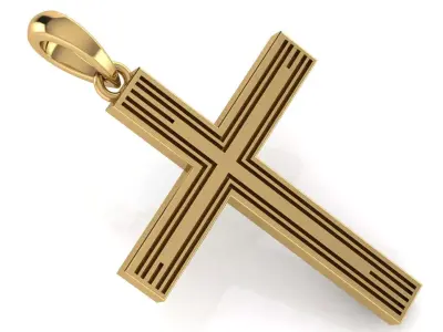 CROSS PENDANT CR126 3D print model