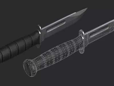 Fighting Knife Free 3D model