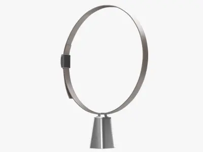 Cowbell necklace with cord 3D model