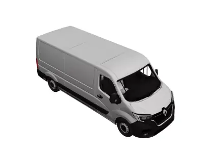Renault Master Cargo Van Commercial Delivery Vehicle Model 3D model
