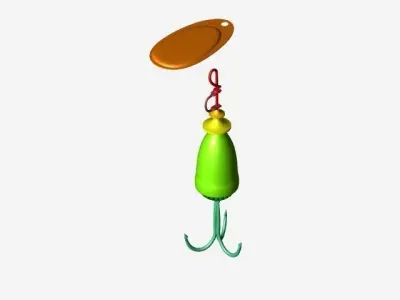 Spinner hook Free 3D model