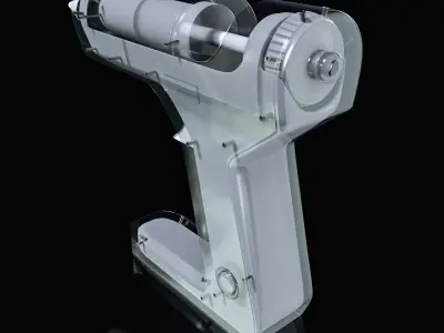 Glue gun Low-poly 3D model