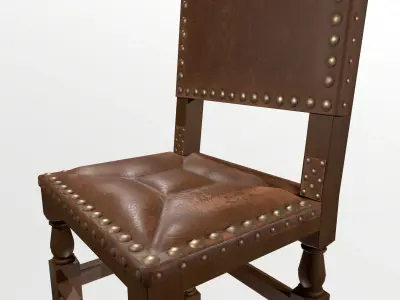 Chair 02 Low-poly 3D model