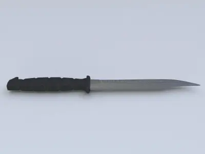 Combat Knife Free low-poly 3D model buy