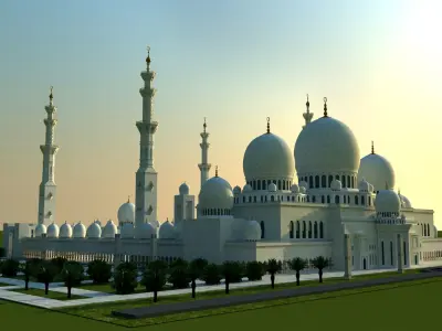 Sheikh Zayed Mosque 3D model buy